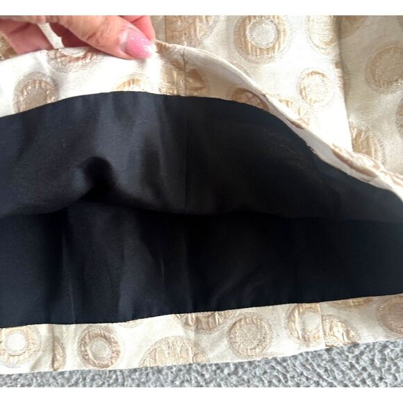 Corey Lynn Calter Mini Dress Metallic Gold Silk Top and Lining Sheath - Picture 10 of 16